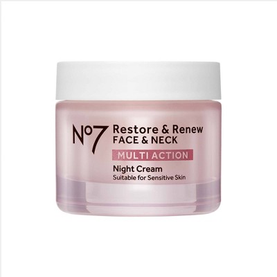 No7 Restore & Renew Multi Action Face & Neck Night Cream - 1.69 fl oz