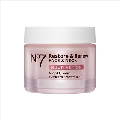 No7 Restore &#38; Renew Multi Action Face &#38; Neck Night Cream - 1.69 fl oz