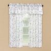 Collections Etc Sheer Floral Embroidered Rod Pocket Curtains - 3 of 4