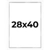 PosterPalooza | Modern Shadow Box 1" Depth White Picture Frame - UV Acrylic, Backing, Hanging Hardware - 2 of 4