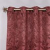 Modern Bohemian Leaves Room Darkening Semi-Blackout Curtains, Set of 2 by Blue Nile Mills - 2 of 4