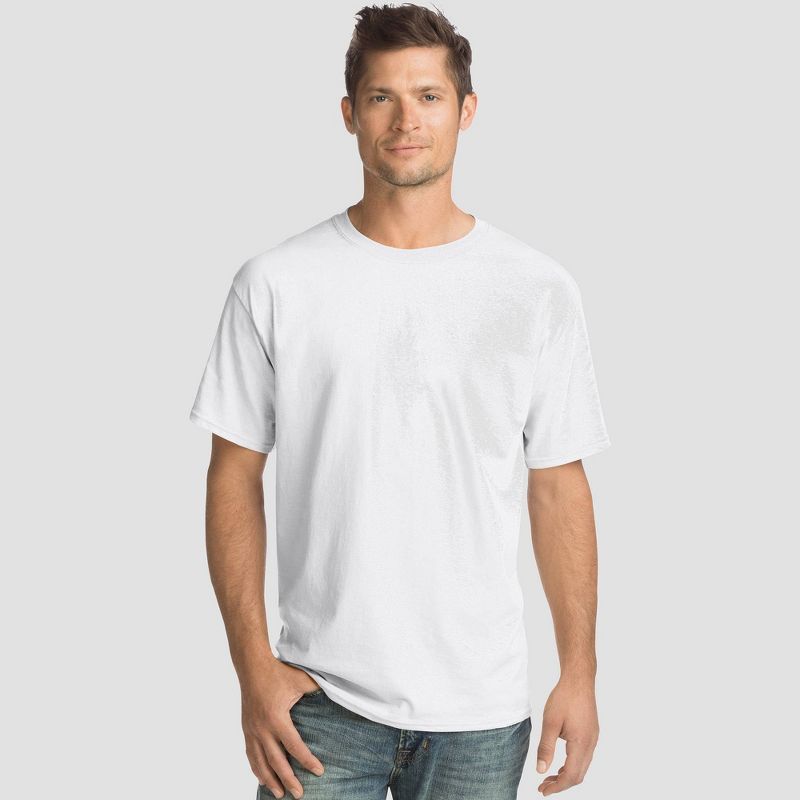 Hanes Men's Essentials Short Sleeve T-Shirt 4pk, 1 of 4