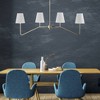 JONATHAN Y Signe 47.5" 4-Light Classic Minimalist Iron Linear LED Pendant Gold Painting: ETL Listed, Adjustable Height - 3 of 4