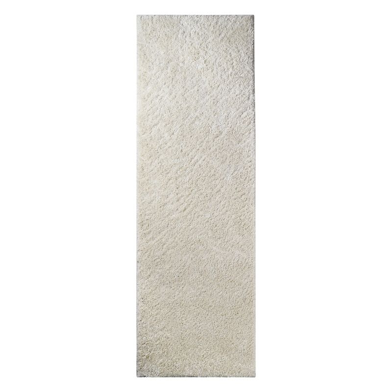 Plush Shag Fuzzy Soft Modern Solid Indoor Area Rug or Runner with Cotton Backing by Blue Nile Mills, 1 of 8