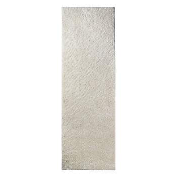 Plush Shag Fuzzy Soft Modern Solid Indoor Area Rug or Runner with Cotton Backing by Blue Nile Mills