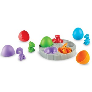 Learning Resources Babysaurs Sorting Set 16pc Dinosaurs Action Figure Toys: Baby & Toddler Learning, Shapes & Colors, 18+ Months - 1 of 4