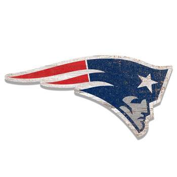 NFL New England Patriots Distressed Logo Cutout Sign