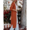 Essential Solid Open Front Maxi Long Knitted Cardigan Sweater for Women - 2 of 4