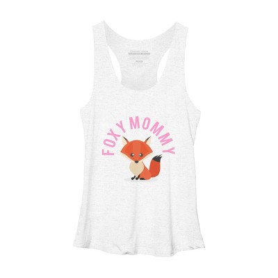 Women's Design By Humans Foxy Mommy By Cypryanus Racerback Tank Top