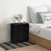 Karl Home 4-Drawer Black Particle Board 25.98in. W Chest of Drawer - 3 of 4