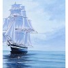 Old Modern Handicrafts “Moonlight’s Reflection” Oil Painting – Hand-Painted Nautical Canvas Wall Art, 47x31 in. - 4 of 4