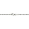 Black Bow Jewelry 1.5mm Sterling Silver, Solid Beaded Chain Anklet - 3 of 4