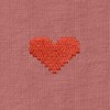 Dalix Pixel Heart Embroidered Lightweight Relaxed Jersey Tee Summer Cute Love Womens - 2 of 4