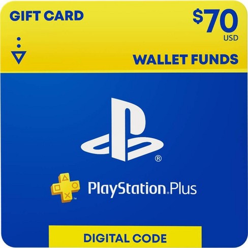Playstation Plus $70 Gift Card (digital) : Target