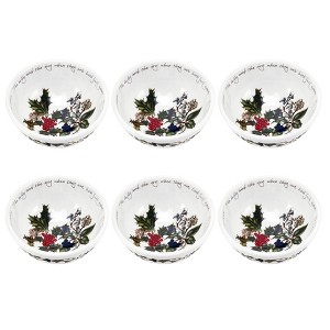 Portmeirion Christmas The Holly and Ivy Fruit Salad Bowls - Set of 6 - 1 of 4