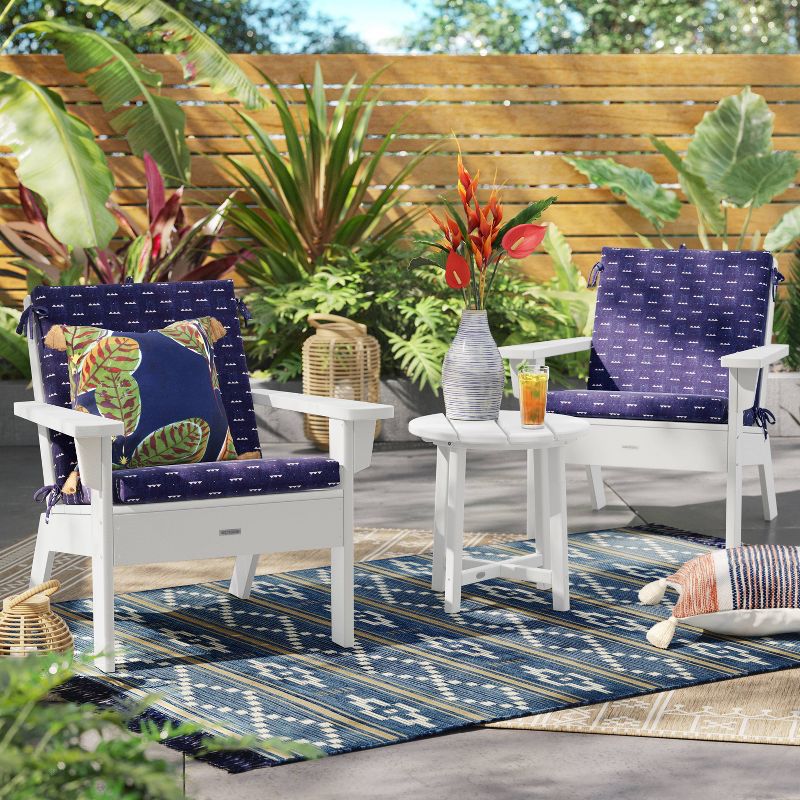 43"x21" Woven Outdoor Chair Cushion - Threshold™, 3 of 7