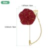 Unique Bargains Wedding Rose Men Suit Boutonnieres Lapel Pin 1 Pc - 3 of 4