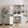 COZONY 72'' Tall Kitchen Pantry Cabinet with Drawer and Adjustable Shelves, Farmhouse Storage Cupboard for Dining Room or Laundry - 4 of 4