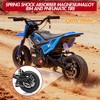 24V Electric Dirt Bike for Teens, Off-Road Motorcycle w/Hydraulic Brakes, Powered Riding On Bike Car for Boys Girls 6-12, Kids Ride On Car - 3 of 4