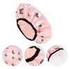 Unique Bargains Women's Butterfly Bath Cap Pink 1 Pc - 3 of 3