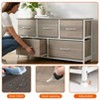 JIONJOY 5 - Drawer Dresser Fabric Dresser Storage Unit Side Table with Metal Frame - 4 of 4