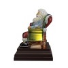 Old World Christmas Blown Glass Tabletop Lamp, Santa at Hearth - 3 of 4