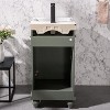 HomeStock 18-inch Pewter Green Sink Vanity - 4 of 4