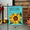 Evergreen Welcome Friends Leopard Sunflower Burlap Garden Flag 12 x 18 Inches Indoor Outdoor Decor - 3 of 4