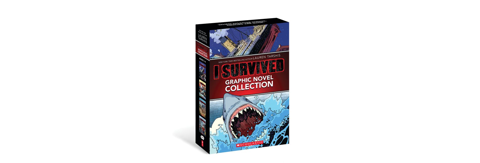 I Survived Graphic Novels #1-4: A Graphix Collection - by Lauren Tarshis (Paperback)