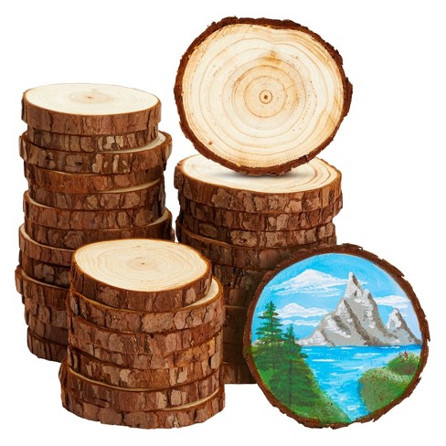 log slices for crafts