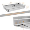 6 Pack Full Size Hotel Pan Steam Table Pan, [NSF Certified] Catering Food Pan Commercial Stainless Steel 2.5 Inch Deep Anti-Jamming - 2 of 4