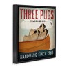 Stupell Industries Vintage Three Pugs in Canoe, 25" x 25" - 3 of 4
