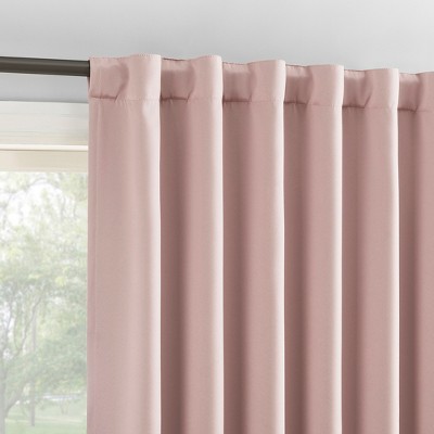 Blush Pink 52" x 96" Polyester Blackout Curtain Panel Pair