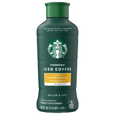 Starbucks Unsweetened Blonde Roast Iced Coffee - 48 fl oz