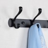 Unique Bargains Mudroom Bathroom Coat Hat Towel Robes Zinc Alloy Wall Mounted Hooks - 4 of 4