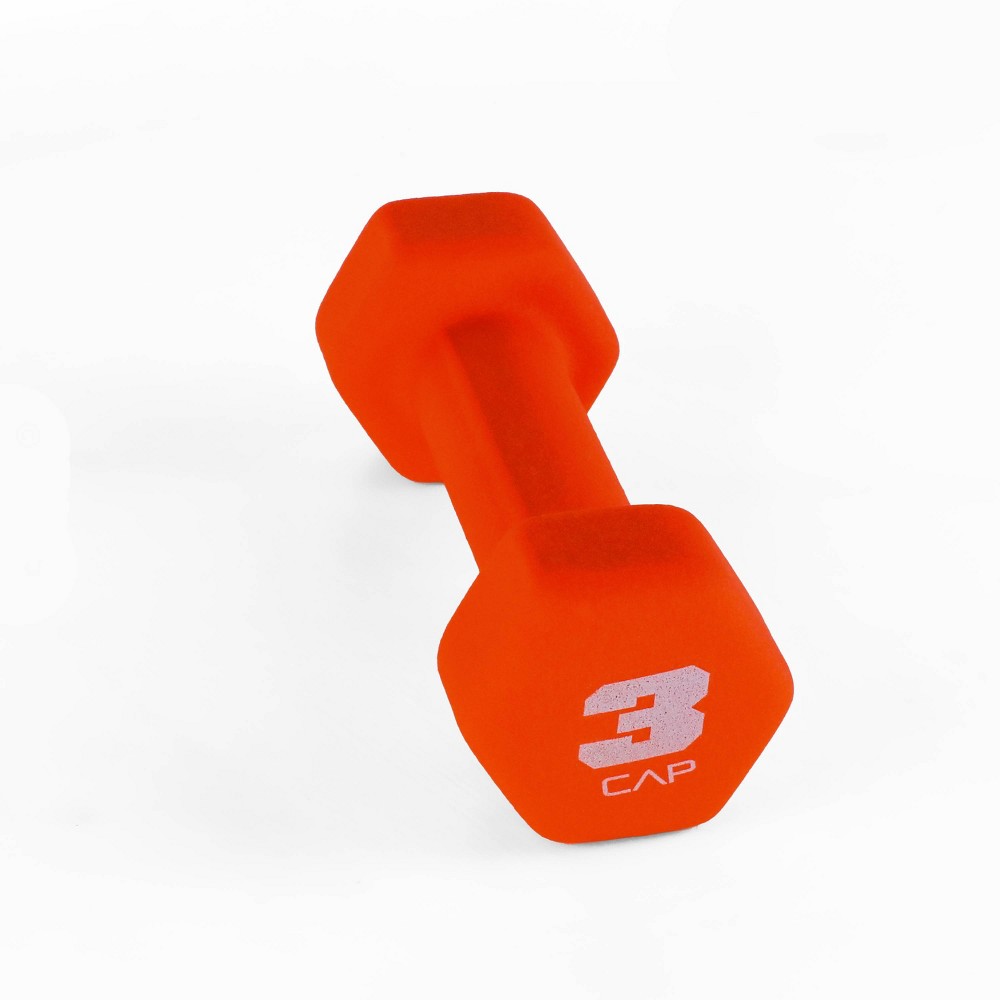 Photos - Barbells & Dumbbells CAP Neoprene Dumbbell 3lbs - Orange