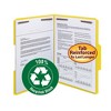 Smead 100% Recycled Fastener File Folder, 2 Fasteners, Reinforced 1/3-Cut Tab, Letter Size, Red, 50 per Box (12941) - 2 of 4