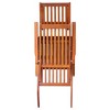 vidaXL Solid Acacia Wood Patio Deck Chair with Royal Blue Cushion and Adjustable Footrest - 4 of 4
