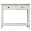 NicBex Console Table Traditional Entryway Table with 2 Drawers and Bottom Shelf Side Table for Living Room, Entryway, Hallway - 3 of 4