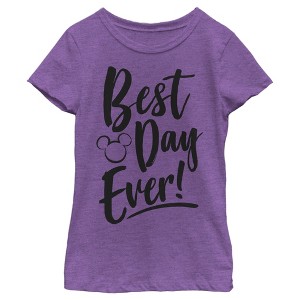 Girl's Disney Mickey Mouse Best Day Ever T-Shirt - 1 of 4