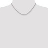 Black Bow Jewelry 2.5mm 14k White Gold Hollow Figaro Chain Necklace - 2 of 4