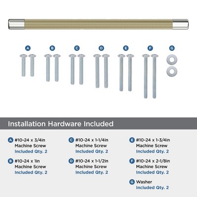 Polished Nickel and Golden Champagne Modern Appliance Pull
