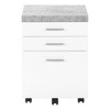 NicBex Mobile File Cabinet with 3 Storage Drawers Contemporary Under Desk Storage Filing Cabinet Office Cabinet for Home, Office - 2 of 4