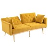 CAVINAS Loveseat Sofa with Metal Feet, Modern Convertible Sofa, Vintage Accent Sofa, Upholstered Sofa Couch for Living Room - 3 of 4