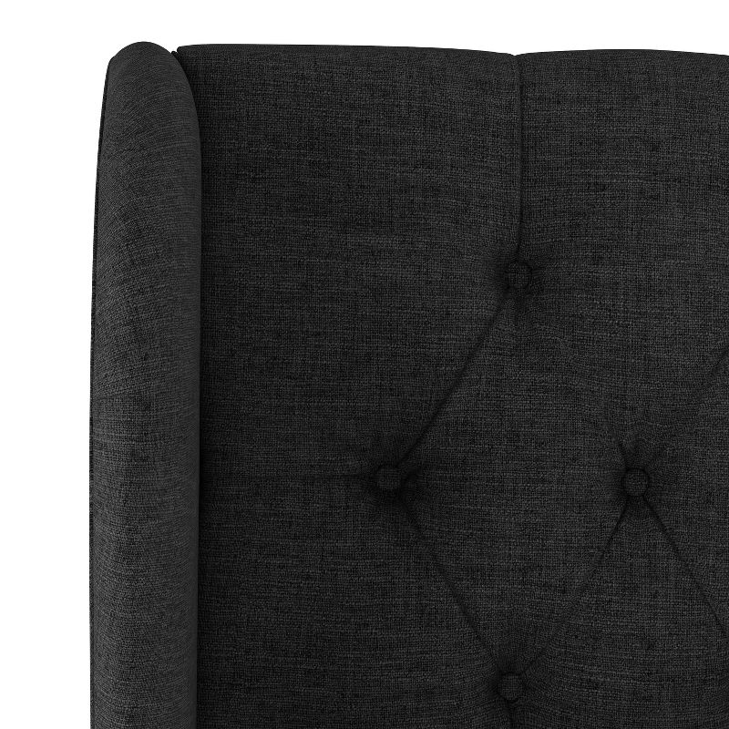Skyline Furniture Tufted Woven Upholstered Wingback Headboard, 5 of 10