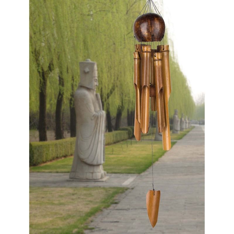 Woodstock Wind Chimes For Outside, Garden Décor, Outdoor & Patio Décor, Whole Coconut Chime Wind Chimes, 2 of 7