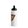 Avenie Monarch Butterfly Orange Water Bottle - Society6 - 3 of 4