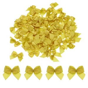 Unique Bargains Gift Packaging Accessories Mini Ribbon Bows for Fabric Craft DIY - 1 of 4