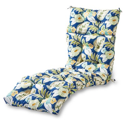 Outdoor Chaise Lounge Cushion Marlow Floral - Kensington Garden