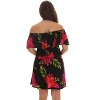 Riviera Sun Womens Floral Printed Off-Shoulder Rayon Crepe Printed Sundress for Women - 3 of 3
